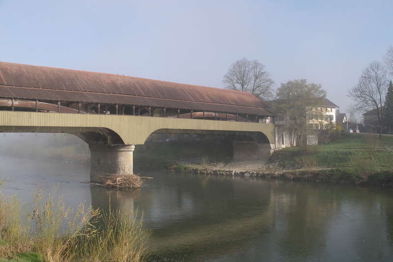 Holzbrücke Baujahr 1815 Kleinandelfingen